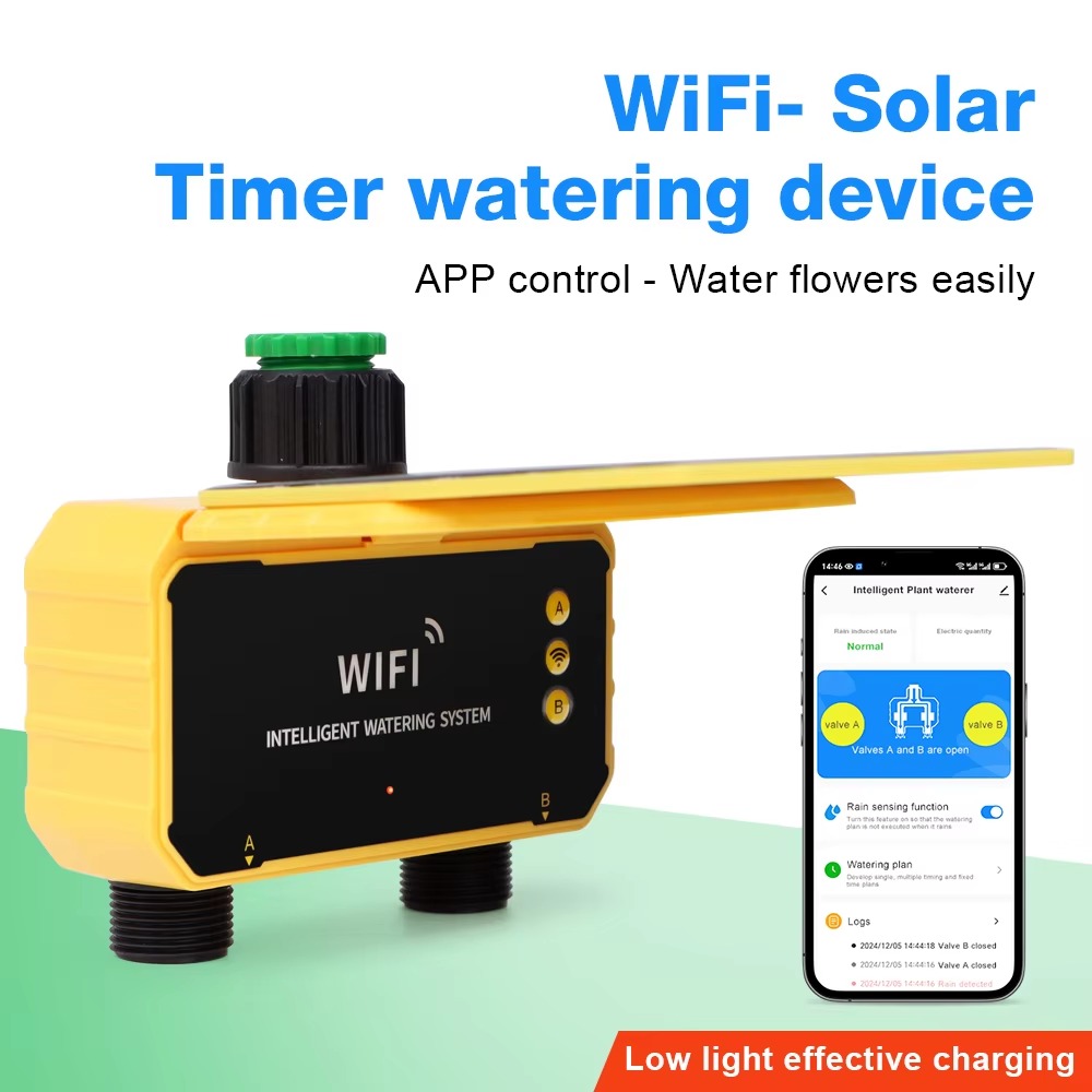 Smart Garden At Home - وحدة تحكم بالري بالطاقة الشمسية مع