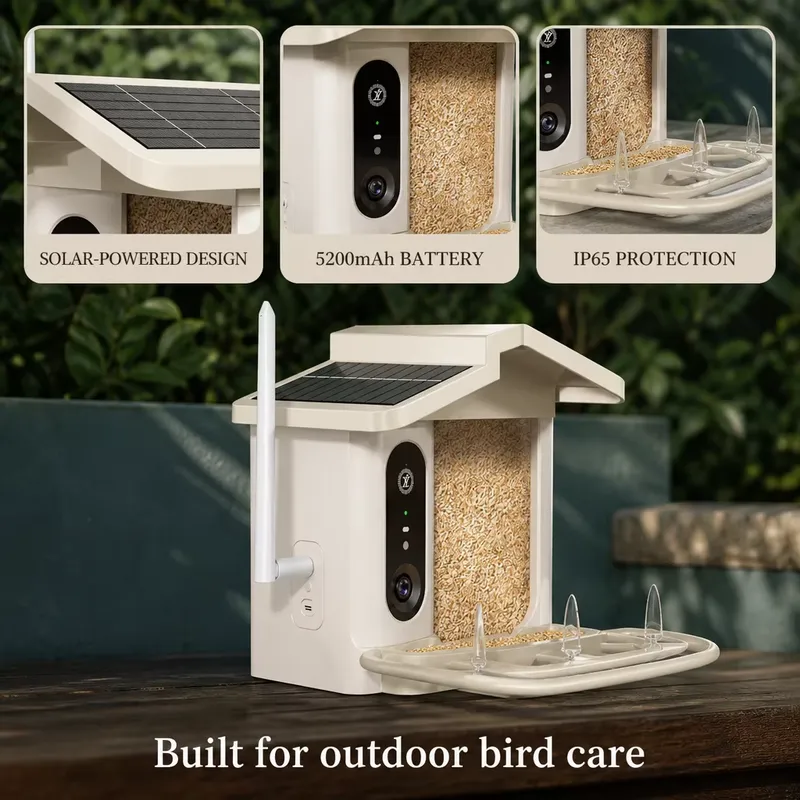 موزع طعام ذكي للطيور يعمل بالط - مراجعة Smart Garden Video وسعره