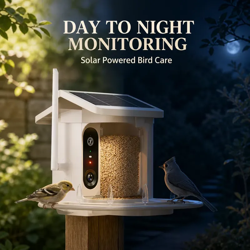 موزع طعام ذكي للطيور يعمل بالط - مراجعة Smart Garden Video وسعره