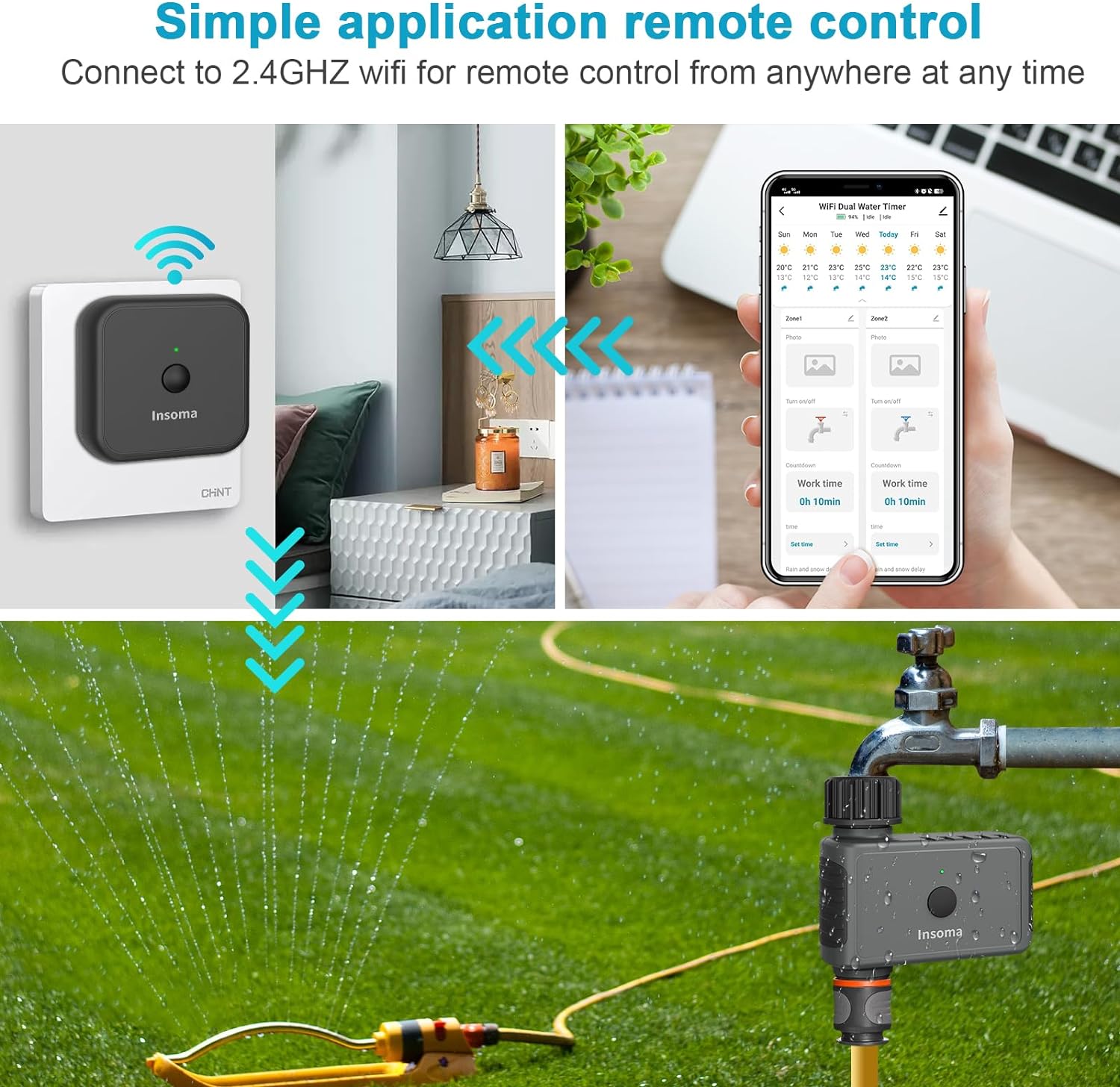 Insoma Wifi التلقائي الرش المو - مراجعة Smart Garden At Home وسعره